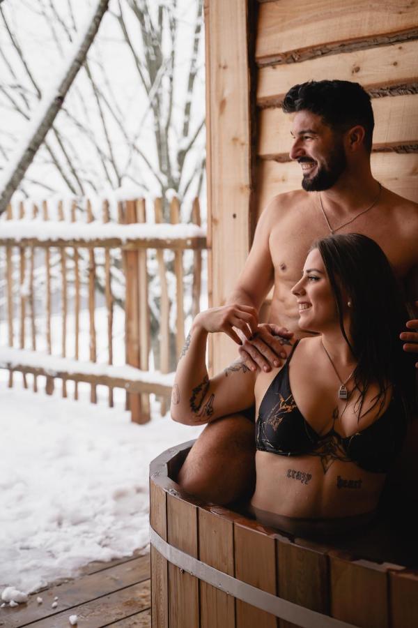 La Cabane Ofuro Villa Celles  Dış mekan fotoğraf